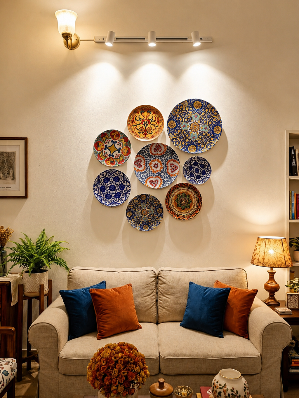 metal Wall Plate Decor Set (8 pcs) – Luxury Home Wall Art