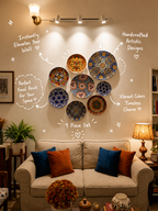 metal Wall Plate Decor Set (8 pcs) – Luxury Home Wall Art